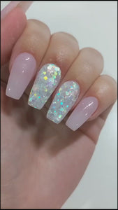 Video of Opaline Dip Powder on nails