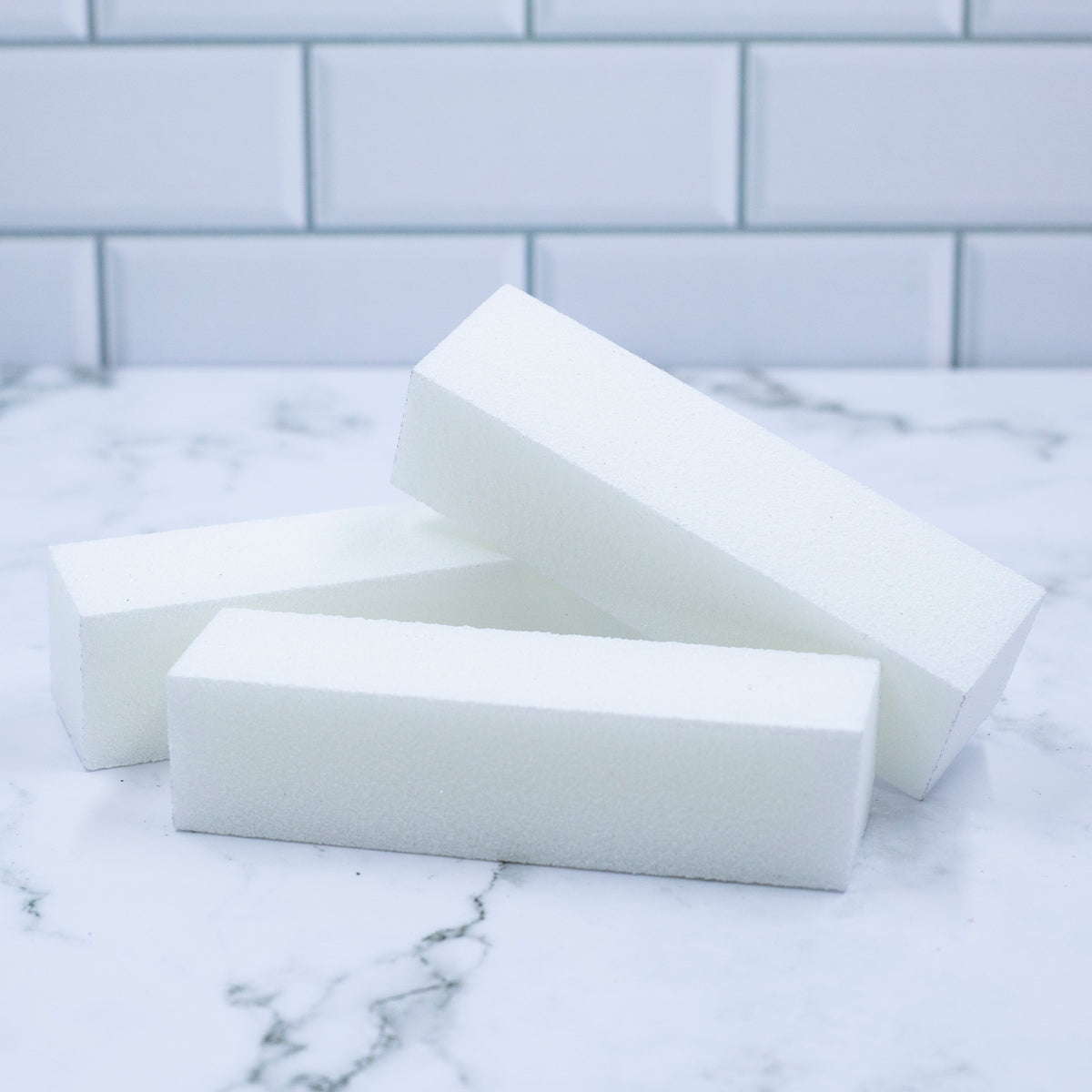 White Buffing Block - set of 3